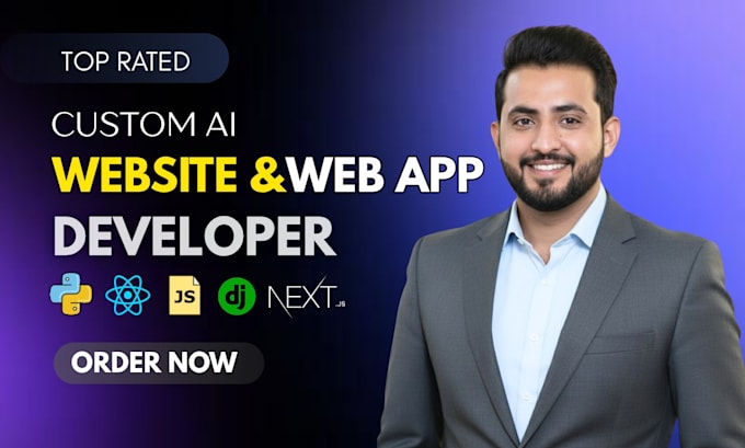 build a custom ai powered web application using python django and react