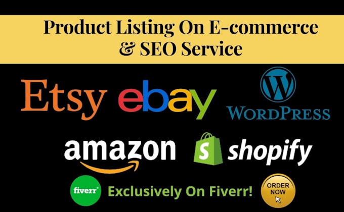 do amazon ebay etsy shopify product listing SEO  optimize title and description