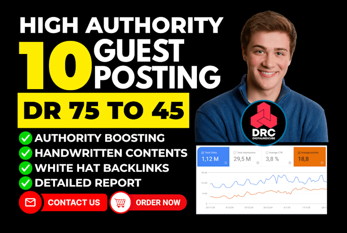write publish 10 high DR dofollow guest posting