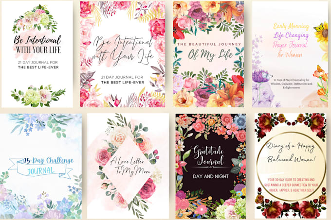 design custom prayer journals, gratitude and more