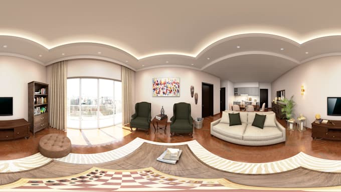 do 360 rendering for interior