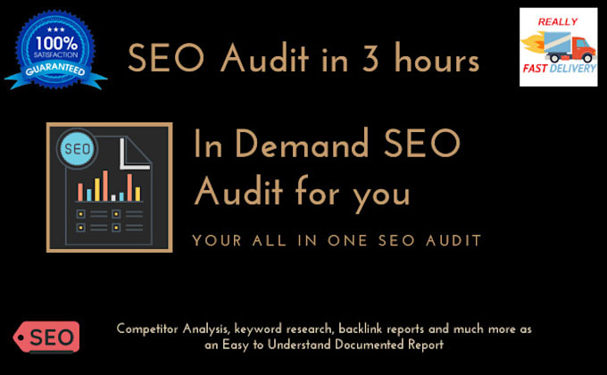 do comprehensive seo audit report in an hour for you