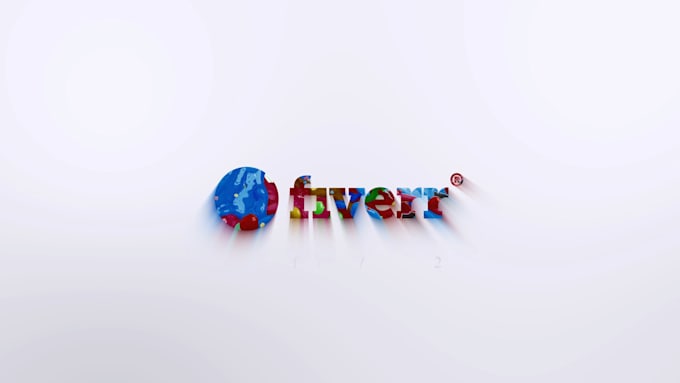 create professional 3d water logo animation