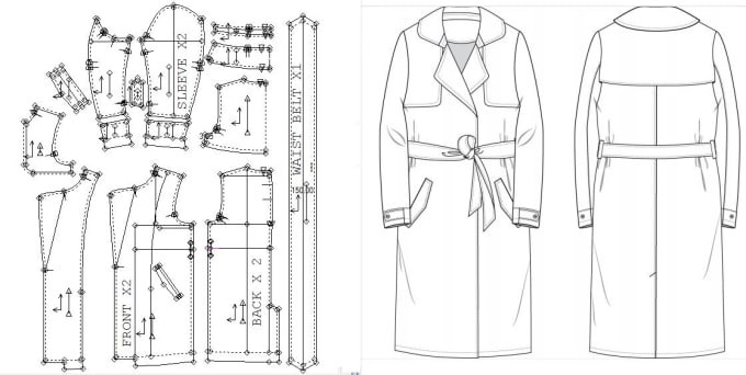 Make clothing pattern for sewing by Pattern_club | Fiverr