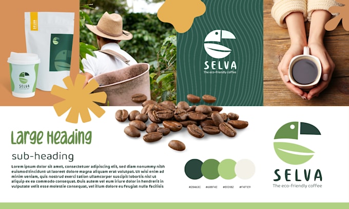 design a custom logo and branding board design