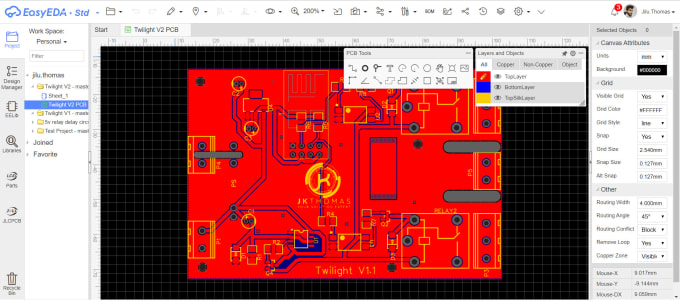 Create Pcb Design Pcb Layout For Your Schematic By Jilukthomas Fiverr 5985