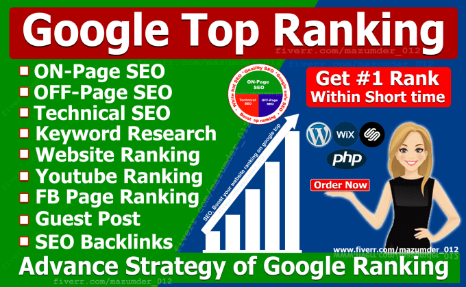 provide monthly SEO  service for google top ranking