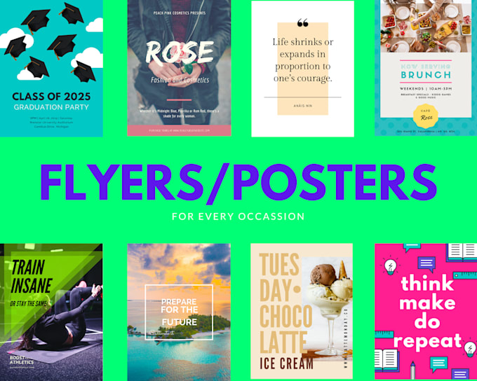 create custom based digital posters for any occasion