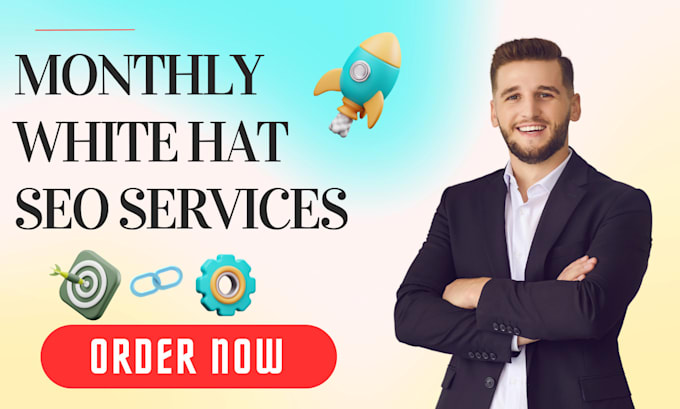 provide monthly SEO services, on page, off page