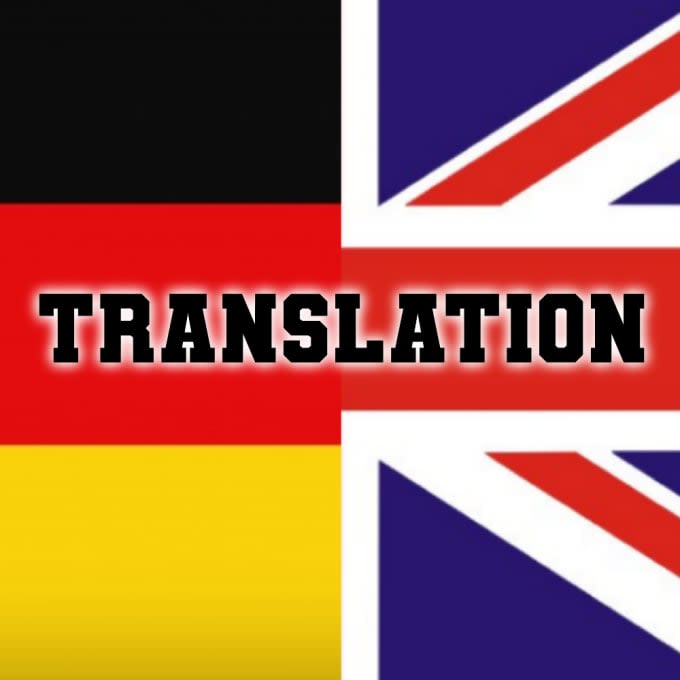 do translation from english to german