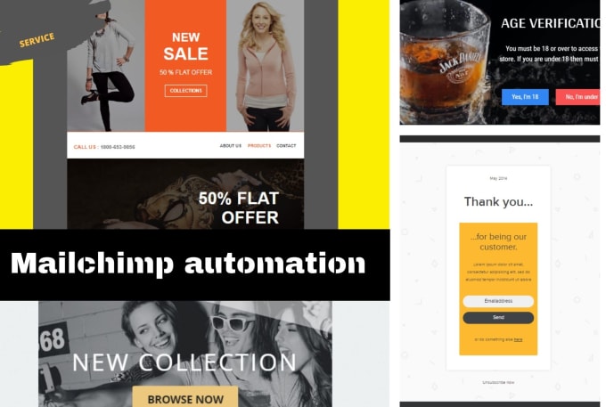 Create mailchimp template and email automation by Nomannuhash Fiverr
