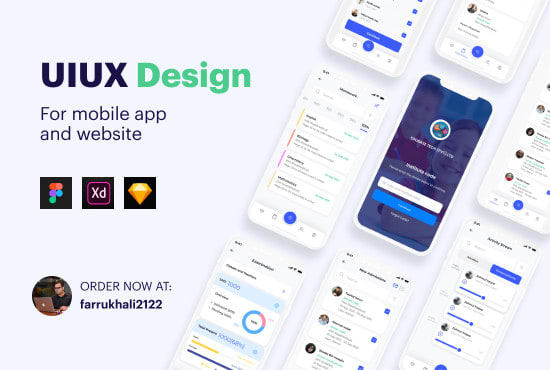 Create a ui ux design for your mobile app or website by Farrukhali2122 ...