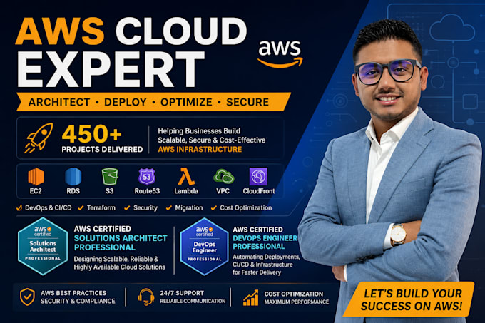 setup, secure, migrate and optimize AWS cloud infrastructure