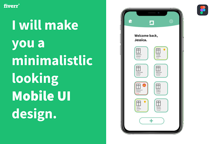 Design you a minimalistic mobile app interface by Kilu6n | Fiverr