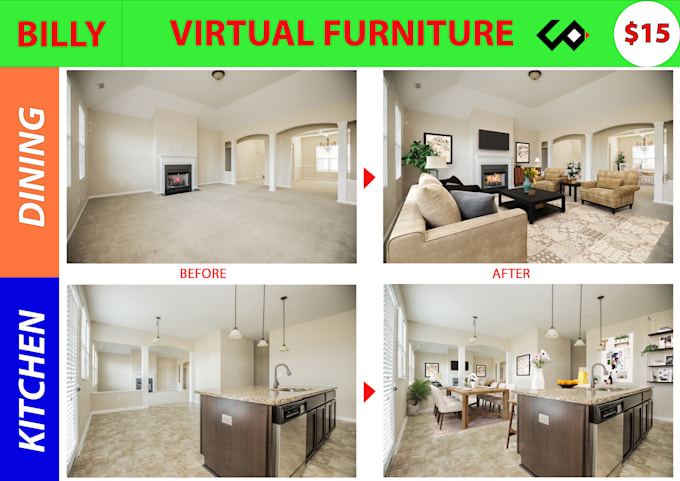 virtual staging, virtual renovation