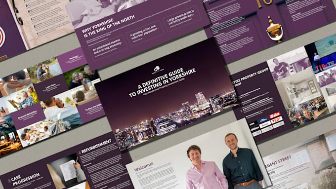 design luxury real estate pitch deck, brochure, listing presentation design