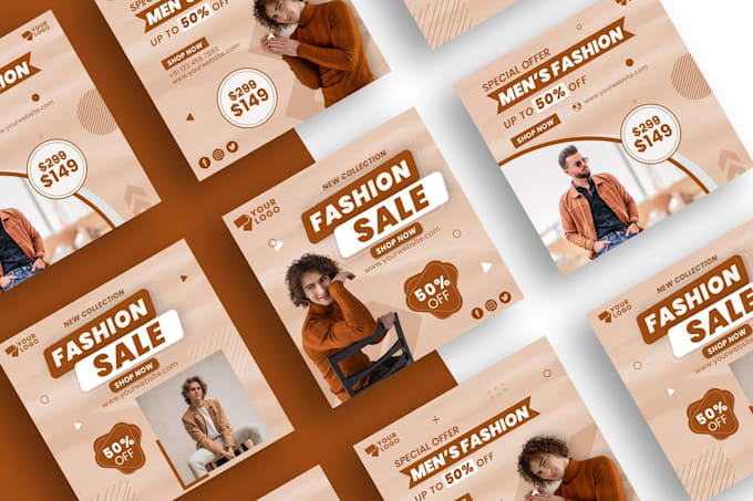 design social media graphics for instagram, linkedin, and youtube