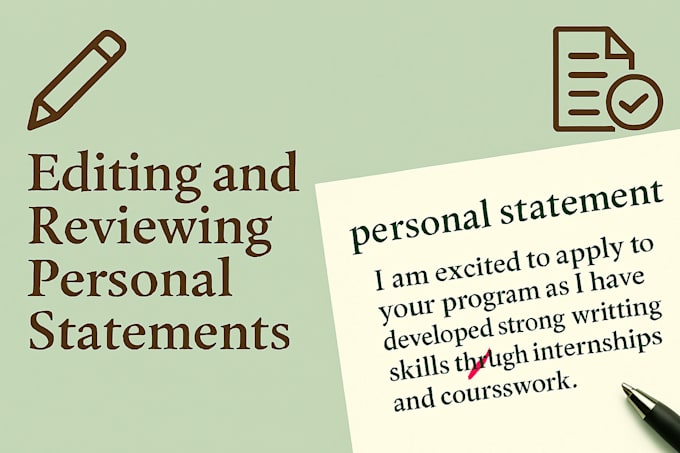 review and edit your personal statement