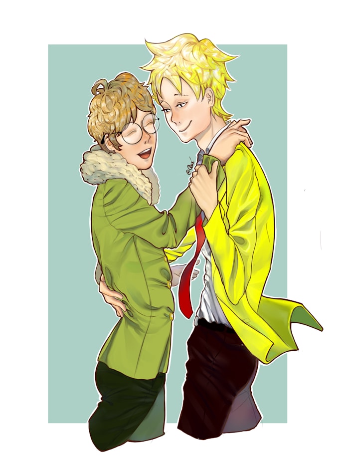 Draw half body in anime by Queanh306 | Fiverr