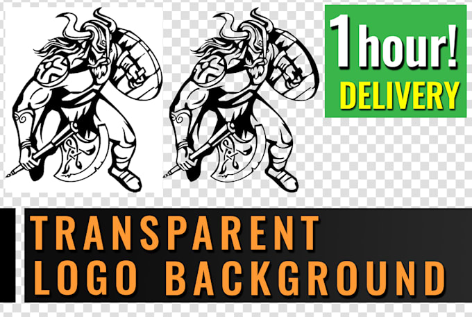make transparent logo background within 1 hour