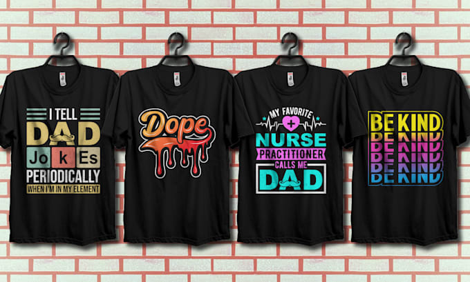create custom and typography t shirt design for you