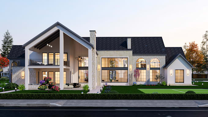 do 3d design interior exterior and animation