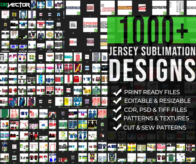 Download Send 1000 Plus T Shirt Jersey Sublimation Design Bundle By Docvector Fiverr