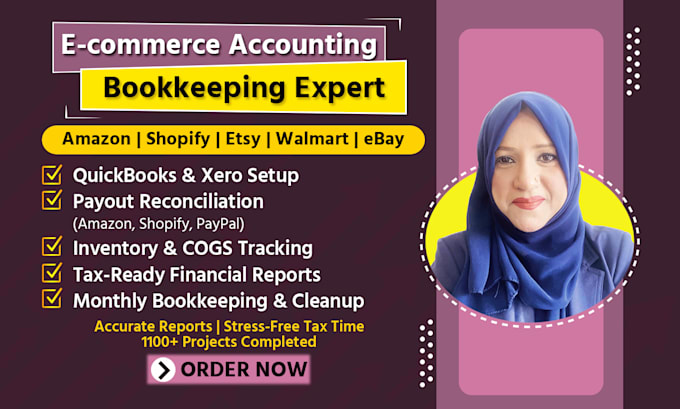 provide bookkeeping service for amazon shopify and ebay