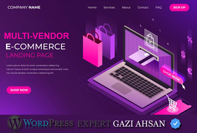 design and develop your wordpress multivendor website