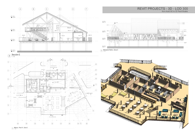 Transform your autocad project into bim project lod 300 by ...