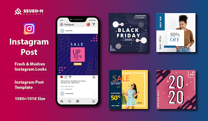 Pretty Ig Posts Design attractive instagram posts by Sevenmgraphic | Fiverr