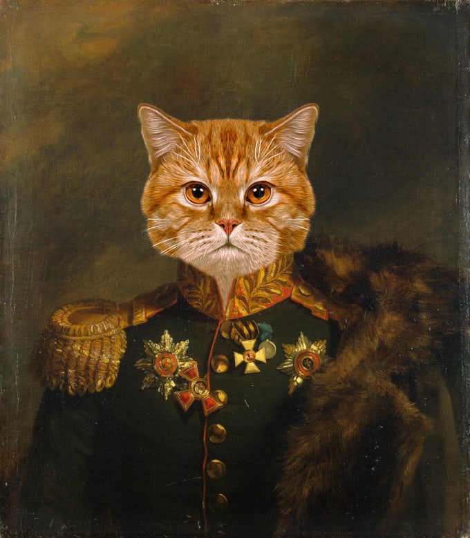 Create A Fun Oil Painting Personalized Pet Portrait For You By