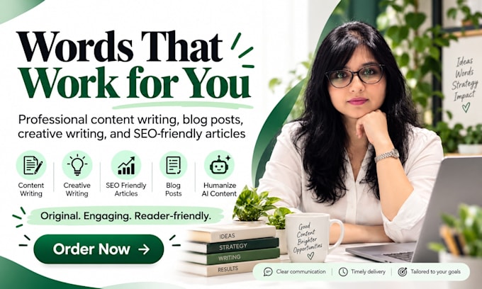 provide professional content writing and creative writing