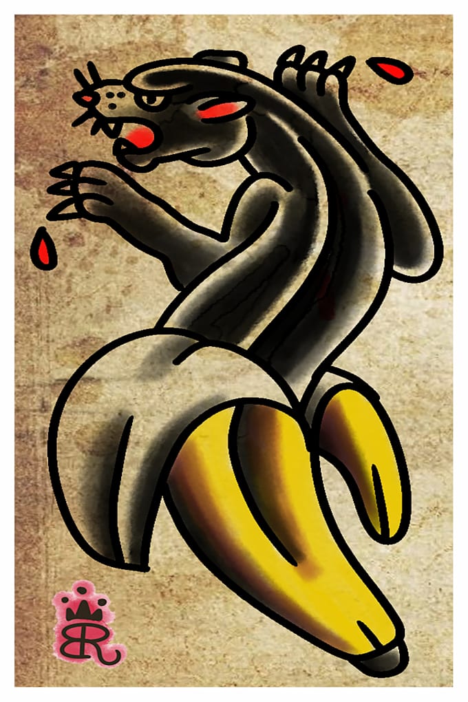 create traditional tattoo art work