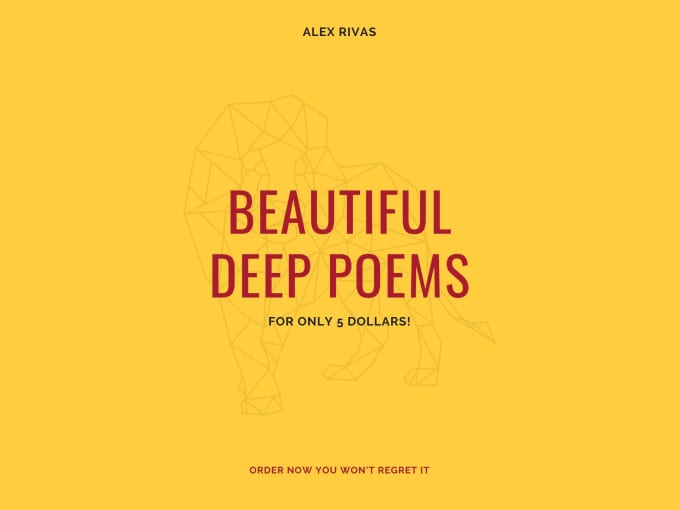 Write a deep poem by Alexlovesu Fiverr