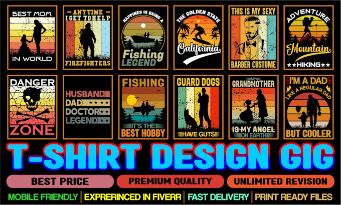 bulk t shirt design, typography t shirt design, custom t shirt design