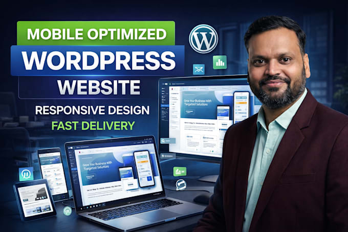 develop and design a mobile optimized wordpress website