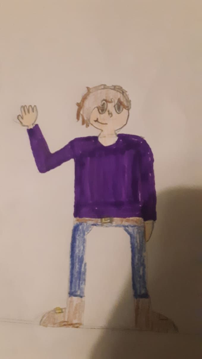 Draw a simple human character by Misterelijah Fiverr