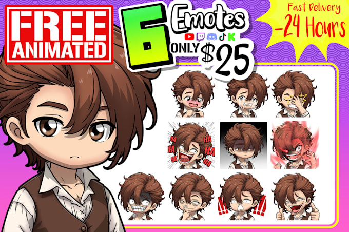 custom twitch emotes, discord emoji, youtube animated emotes