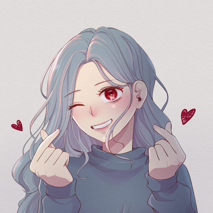 draw anime style illustration, fanart, original character
