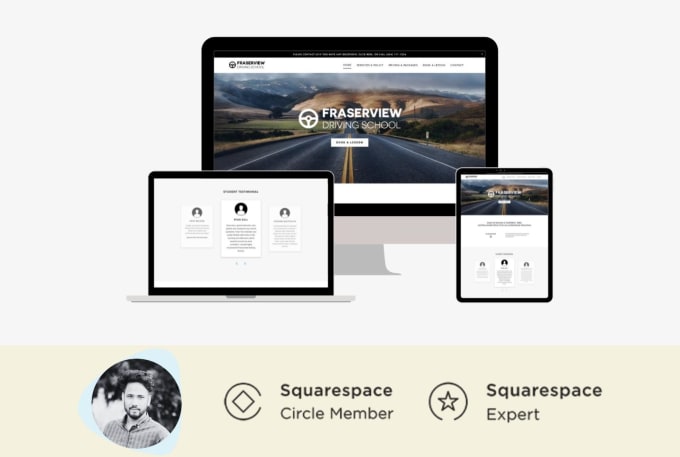 Hire a freelancer to do custom squarespace website design and squarespace redesign