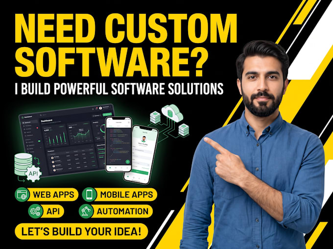 build a full stack web app and custom software