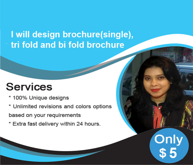 pamphlet or  brochure design template printable bifold, trifold in 24 hours