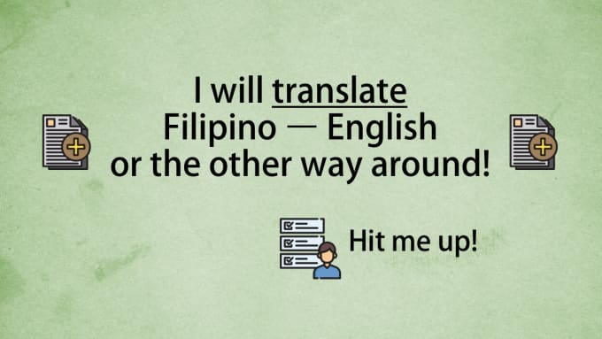 Translate Filipino Tagalog To English Or Vice Versa By Mclazarte