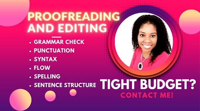provide flawless proofreading and editing services