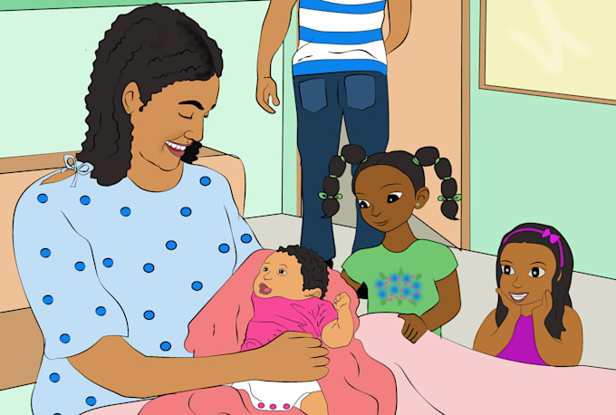 design african american child book illustration
