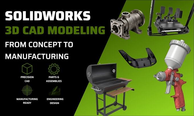 design solidworks 3d cad models for your product
