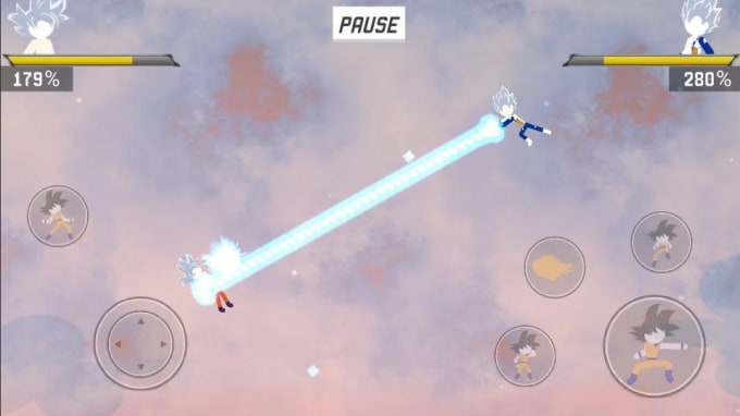 Develop A 2d Dragon Ball Stickman Fighter Mobile Game By Zhaofangjing