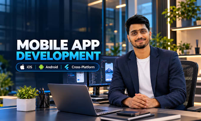 do mobile app development for ios and android, building app using ionic, flutter