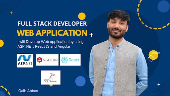 be your full stack developer in asp dotnet, react and angular to develop website